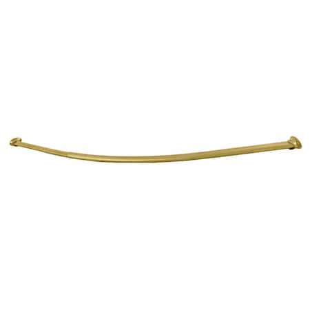 4760 Stainless Steel Adjustable Curved Shower Curtain Rod, Brushed Brass